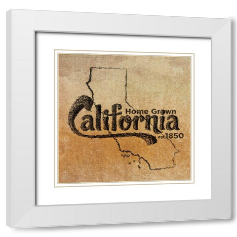 California White Modern Wood Framed Art Print with Double Matting by SD Graphics Studio