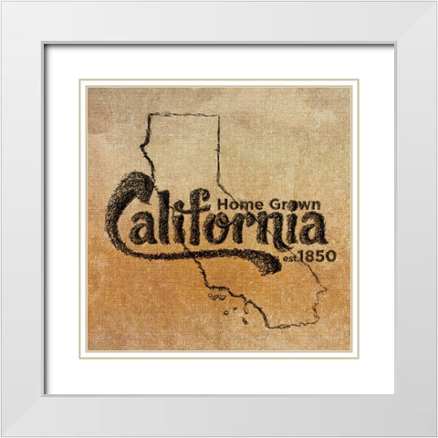 California White Modern Wood Framed Art Print with Double Matting by SD Graphics Studio