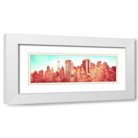 NY Love White Modern Wood Framed Art Print with Double Matting by Bryant, Susan