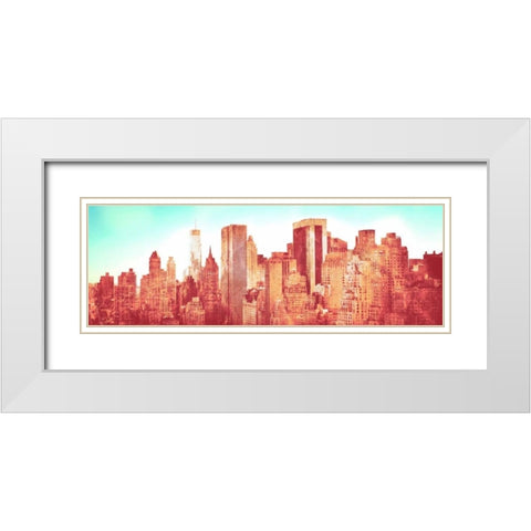 NY Love White Modern Wood Framed Art Print with Double Matting by Bryant, Susan