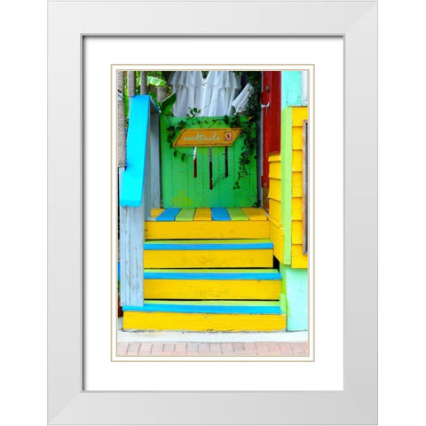 Cocktail House White Modern Wood Framed Art Print with Double Matting by Peck, Gail