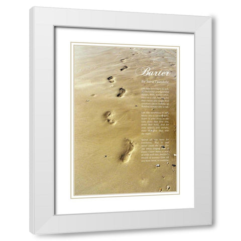 Beautiful and Splendid White Modern Wood Framed Art Print with Double Matting by Peck, Gail