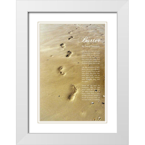 Beautiful and Splendid White Modern Wood Framed Art Print with Double Matting by Peck, Gail