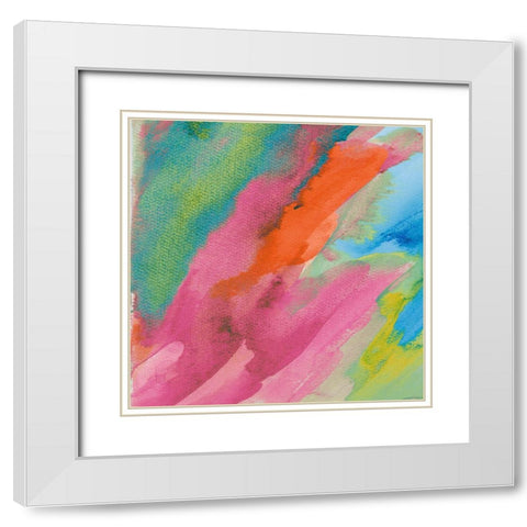 Summer Abounds I White Modern Wood Framed Art Print with Double Matting by Loreth, Lanie