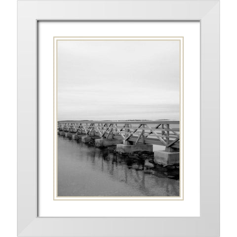 Looking Out II White Modern Wood Framed Art Print with Double Matting by Rodriguez, Jairo