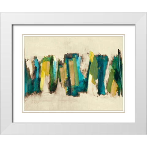 Rhythm White Modern Wood Framed Art Print with Double Matting by Loreth, Lanie