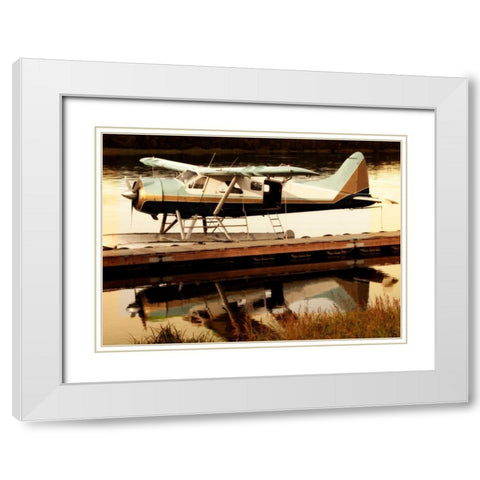 Short Trip I White Modern Wood Framed Art Print with Double Matting by Mansfield, Kathy