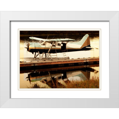 Short Trip I White Modern Wood Framed Art Print with Double Matting by Mansfield, Kathy