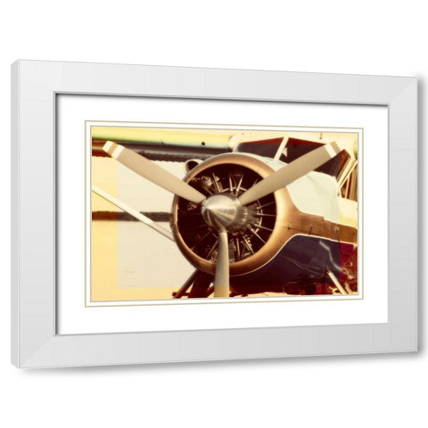 Short Trip II White Modern Wood Framed Art Print with Double Matting by Mansfield, Kathy