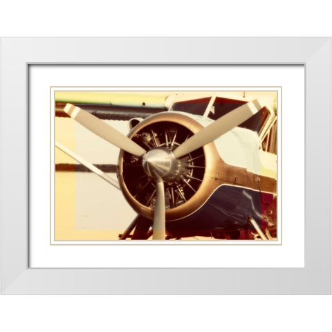 Short Trip II White Modern Wood Framed Art Print with Double Matting by Mansfield, Kathy