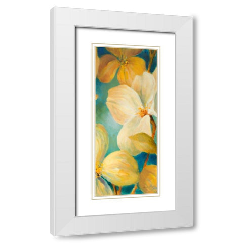 South Sea Lights Panel II White Modern Wood Framed Art Print with Double Matting by Loreth, Lanie