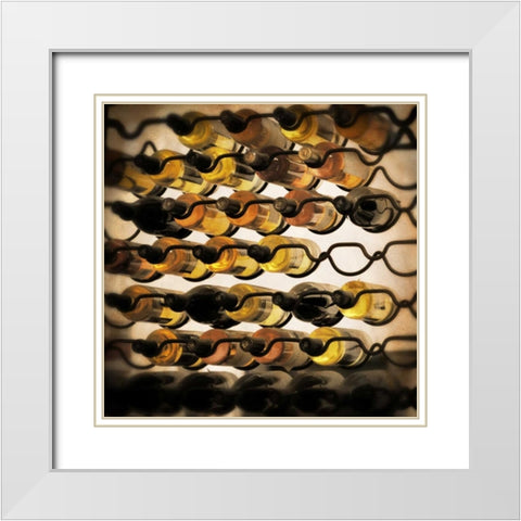 Wine Selection I White Modern Wood Framed Art Print with Double Matting by Coppel, Anna