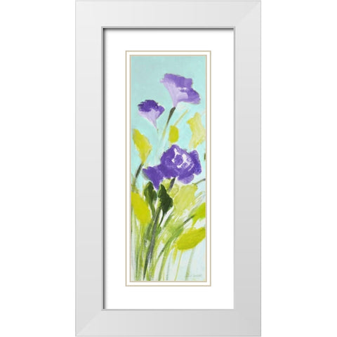 Violet Bella I White Modern Wood Framed Art Print with Double Matting by Loreth, Lanie