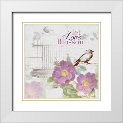 Grow and Blossom II White Modern Wood Framed Art Print with Double Matting by Loreth, Lanie