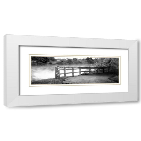 Lake Path White Modern Wood Framed Art Print with Double Matting by Poynter, Kelly
