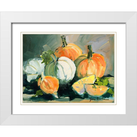 Harvested II White Modern Wood Framed Art Print with Double Matting by Slivka, Jane