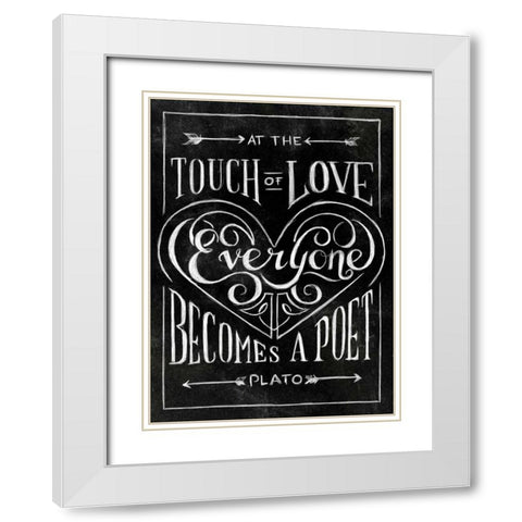 Everyone Becomes with Border White Modern Wood Framed Art Print with Double Matting by Sundance Studio