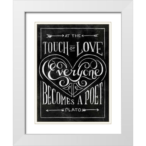 Everyone Becomes with Border White Modern Wood Framed Art Print with Double Matting by Sundance Studio