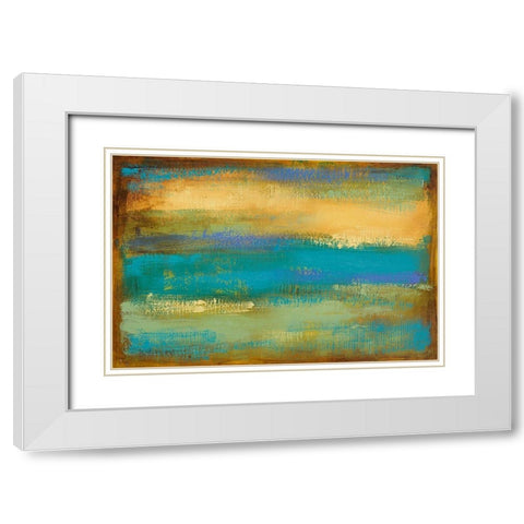 Spring Landscape White Modern Wood Framed Art Print with Double Matting by Loreth, Lanie