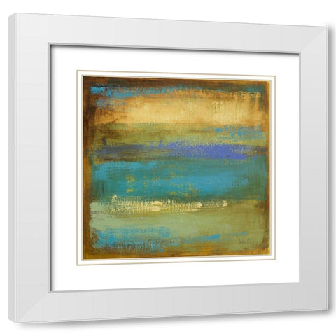 Spring Landscape I White Modern Wood Framed Art Print with Double Matting by Loreth, Lanie