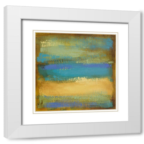 Spring Landscape II White Modern Wood Framed Art Print with Double Matting by Loreth, Lanie