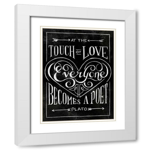 Everyone Becomes White Modern Wood Framed Art Print with Double Matting by SD Graphics Studio