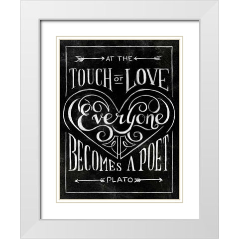 Everyone Becomes White Modern Wood Framed Art Print with Double Matting by SD Graphics Studio