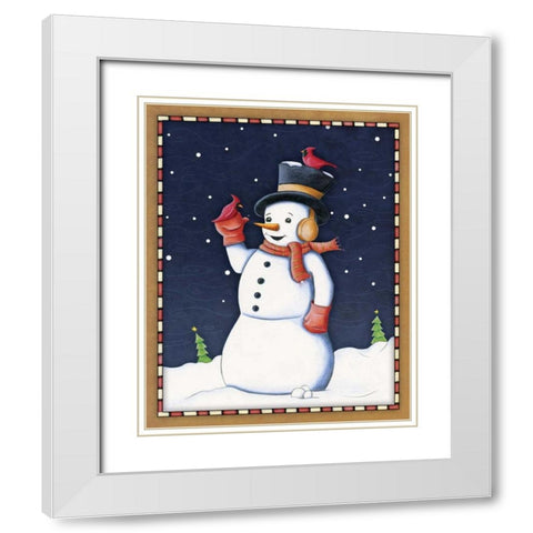 In the Spirit I White Modern Wood Framed Art Print with Double Matting by Josefina