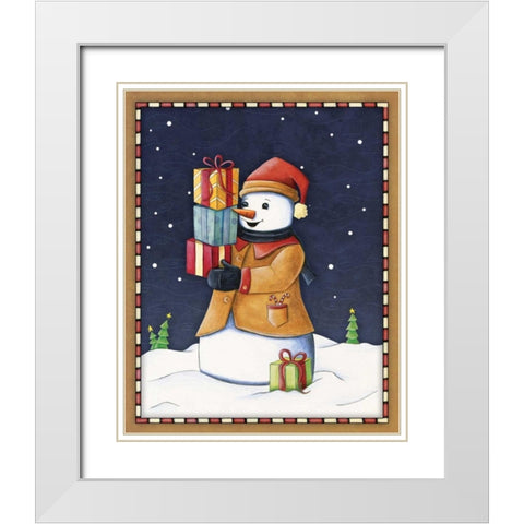 In the Spirit IV White Modern Wood Framed Art Print with Double Matting by Josefina