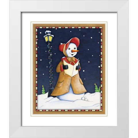 In the Spirit II White Modern Wood Framed Art Print with Double Matting by Josefina