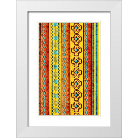 Navajo White Modern Wood Framed Art Print with Double Matting by Biscardi, Nicholas