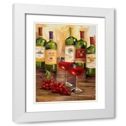 Chianti I White Modern Wood Framed Art Print with Double Matting by French-Roussia, Heather A.