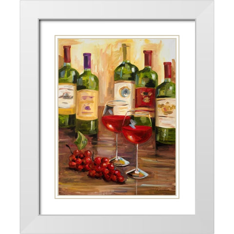 Chianti I White Modern Wood Framed Art Print with Double Matting by French-Roussia, Heather A.