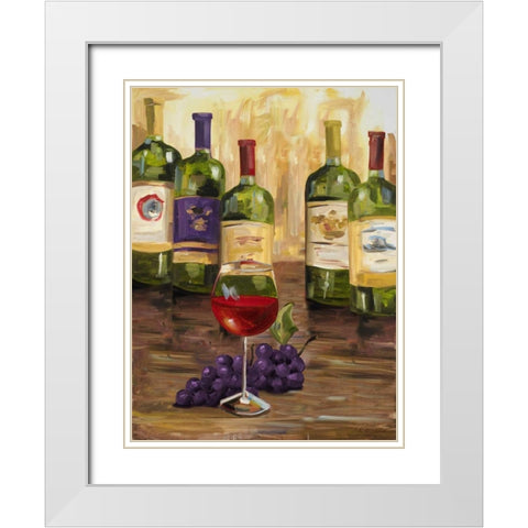 Chianti II White Modern Wood Framed Art Print with Double Matting by French-Roussia, Heather A.