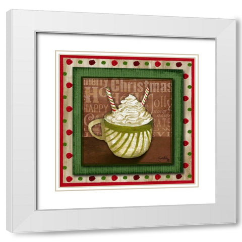 Taste of Christmas III White Modern Wood Framed Art Print with Double Matting by Medley, Elizabeth