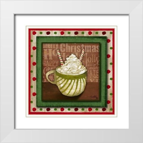 Taste of Christmas III White Modern Wood Framed Art Print with Double Matting by Medley, Elizabeth