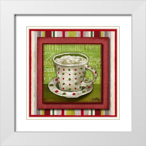 Taste of Christmas IV White Modern Wood Framed Art Print with Double Matting by Medley, Elizabeth