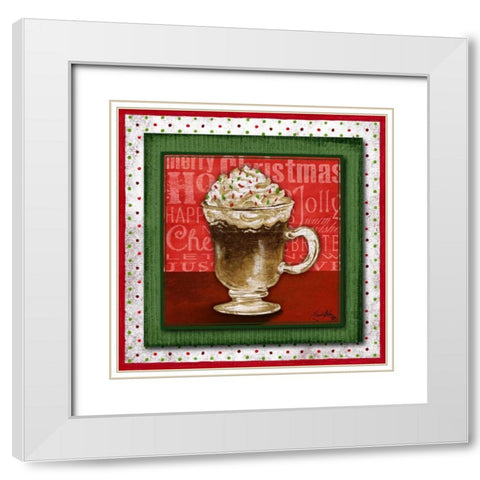 Taste of Christmas II White Modern Wood Framed Art Print with Double Matting by Medley, Elizabeth