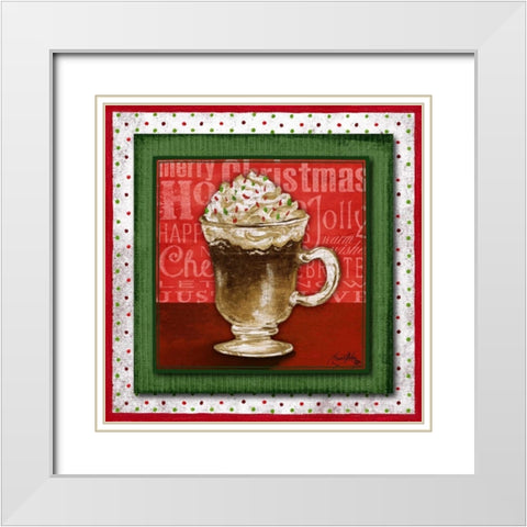 Taste of Christmas II White Modern Wood Framed Art Print with Double Matting by Medley, Elizabeth