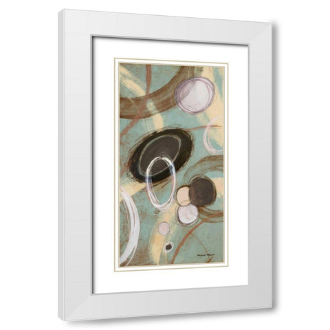 Inside Blue I White Modern Wood Framed Art Print with Double Matting by Marcon, Michael