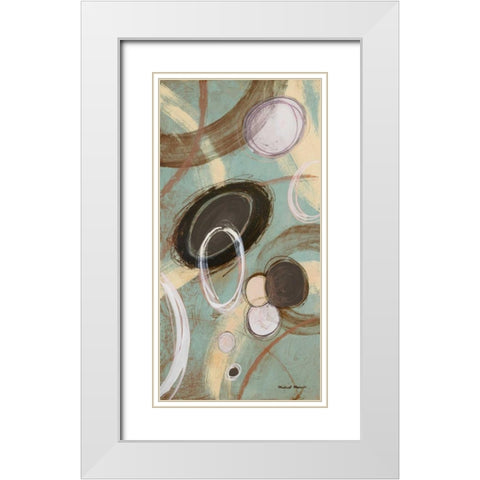 Inside Blue I White Modern Wood Framed Art Print with Double Matting by Marcon, Michael