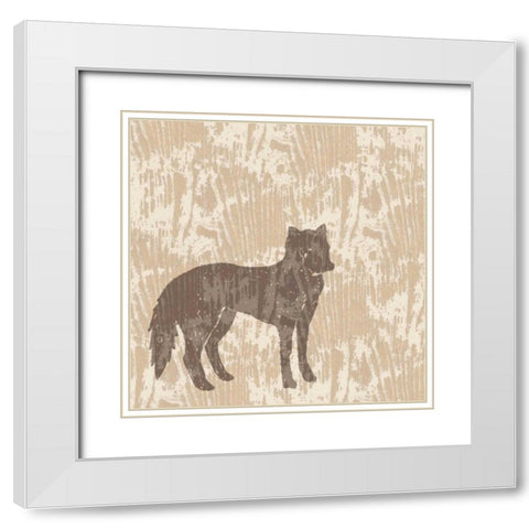 Spirit Lodge V White Modern Wood Framed Art Print with Double Matting by Biscardi, Nicholas