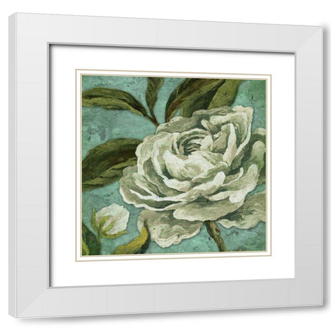 Late Bloomers I White Modern Wood Framed Art Print with Double Matting by Medley, Elizabeth