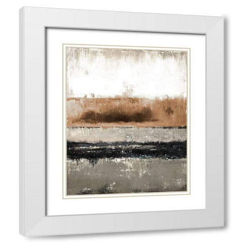 Autumn Rain White Modern Wood Framed Art Print with Double Matting by Pinto, Patricia