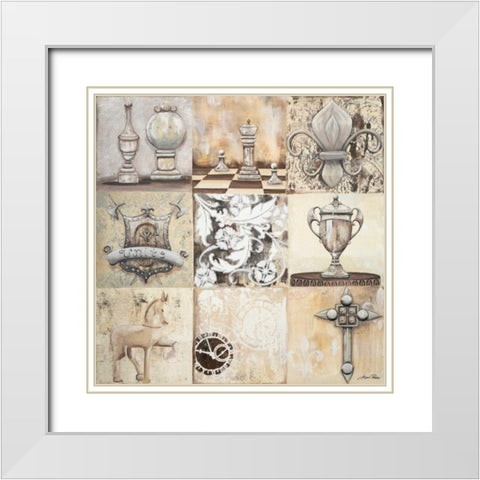Roman Empire I White Modern Wood Framed Art Print with Double Matting by Ritter, Gina
