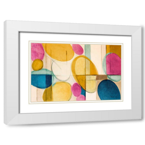 Very Retro White Modern Wood Framed Art Print with Double Matting by Loreth, Lanie