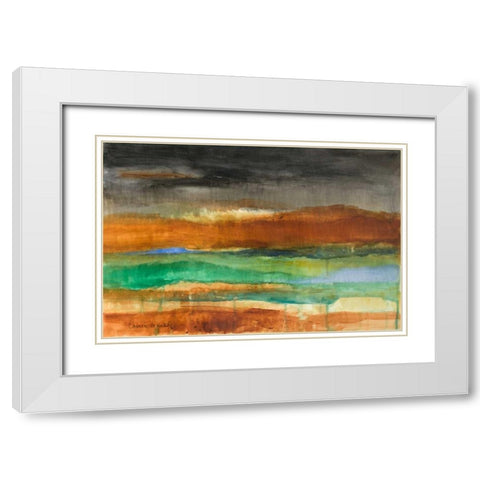 Stratscape White Modern Wood Framed Art Print with Double Matting by Loreth, Lanie