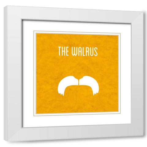 The Walrus White Modern Wood Framed Art Print with Double Matting by Studio, Sd Graphics