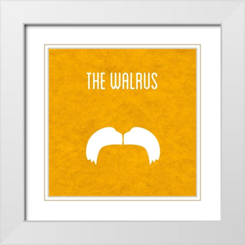 The Walrus White Modern Wood Framed Art Print with Double Matting by Studio, Sd Graphics