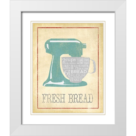 Fresh Bread White Modern Wood Framed Art Print with Double Matting by Studio, Sd Graphics